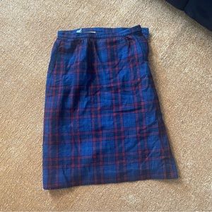 Pendleton wool midi skirt